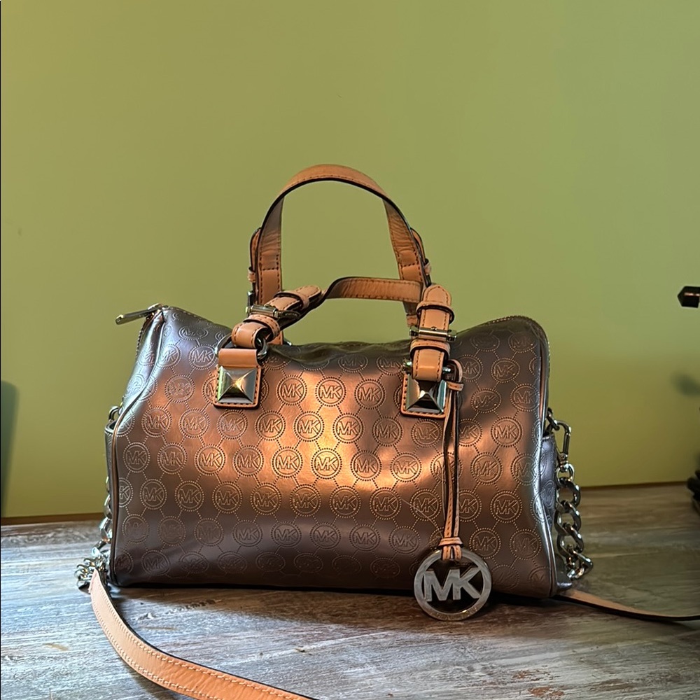 Michael Kors Metallic silver Satchel
